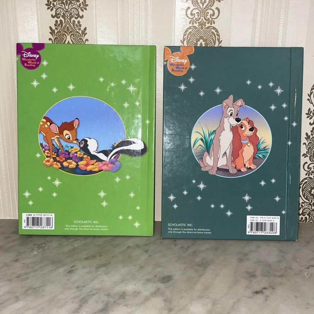 Disney Classics Scholastic Hardcover Books Stories‎ Eight - Bugs Cars Bambi Pan
